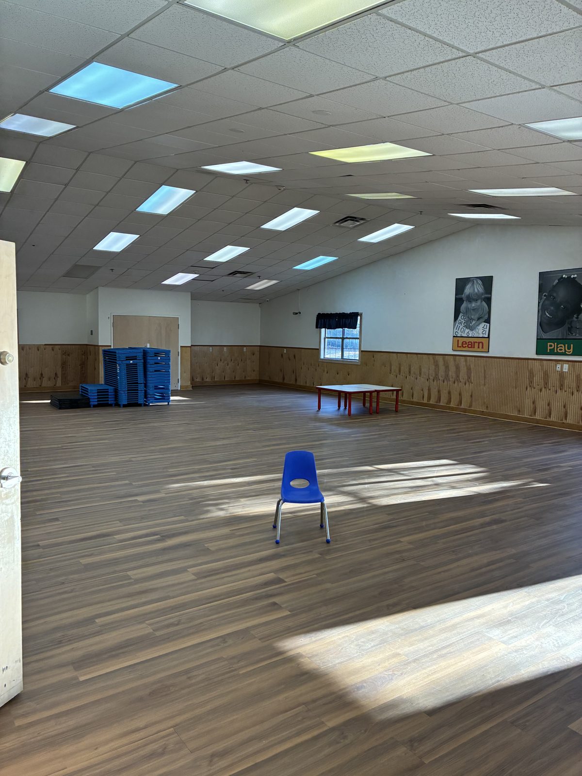 Commercial floor renovation detail by Top Rock Solutions