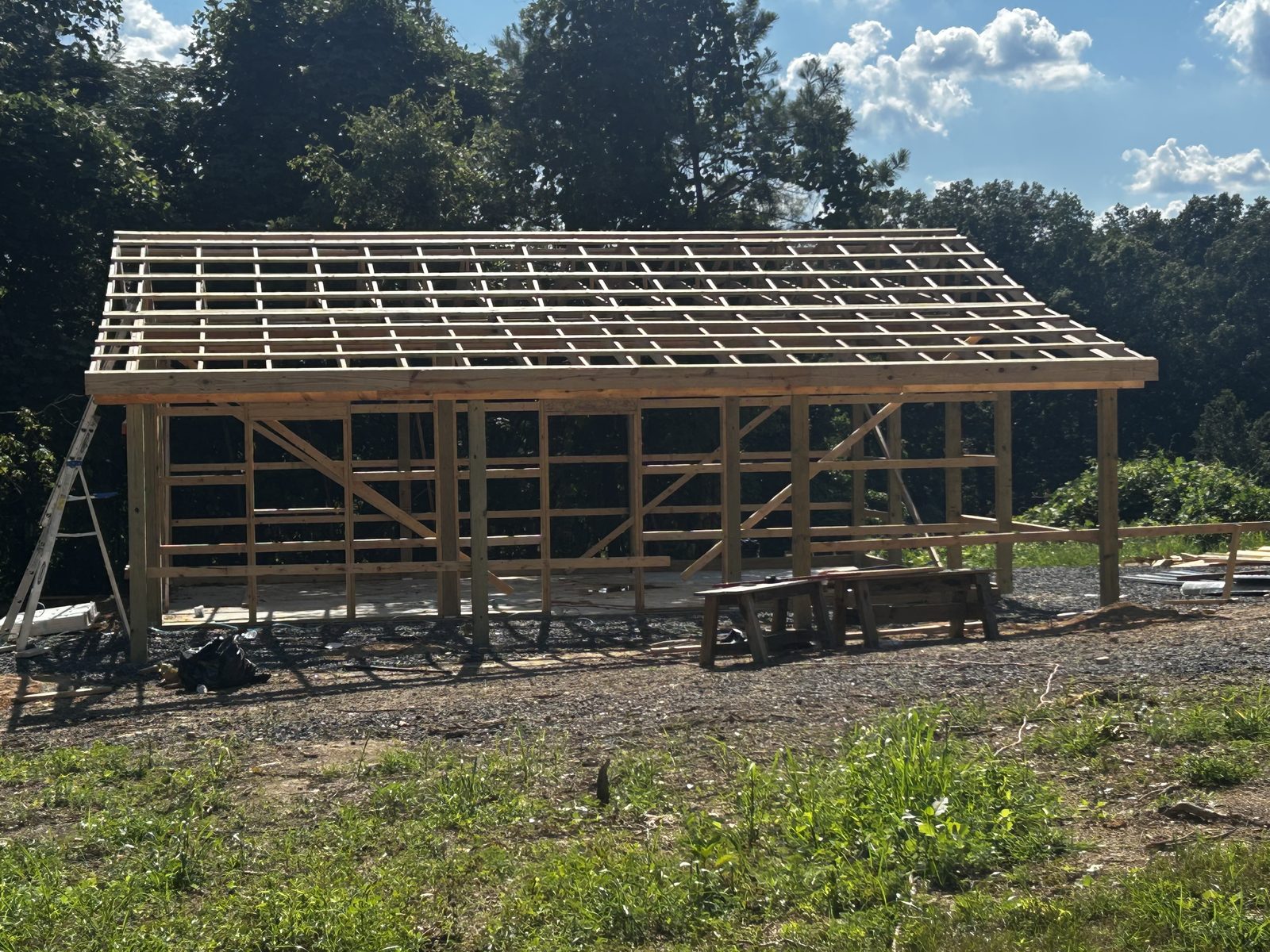 Custom garage build by Top Rock Solutions
